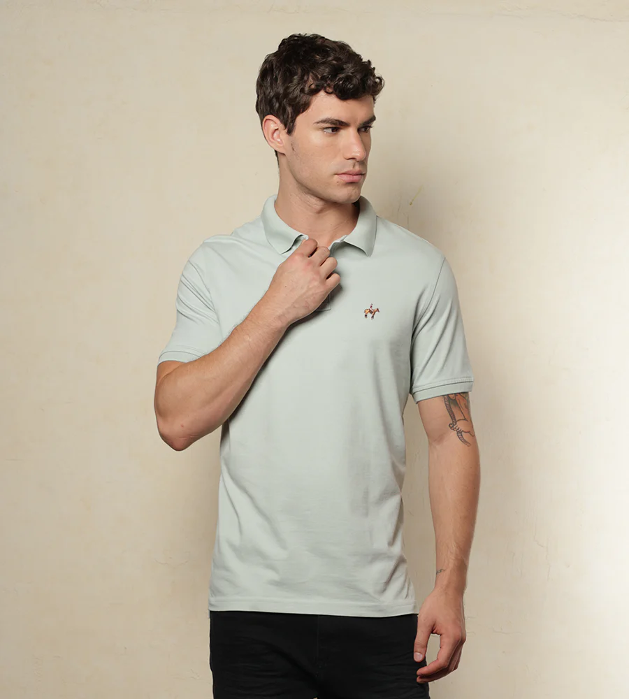 Polo Fondo Entero Color Verde Smoke Ref. 101270925