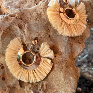 PENDIENTES ESTELA CRUDO