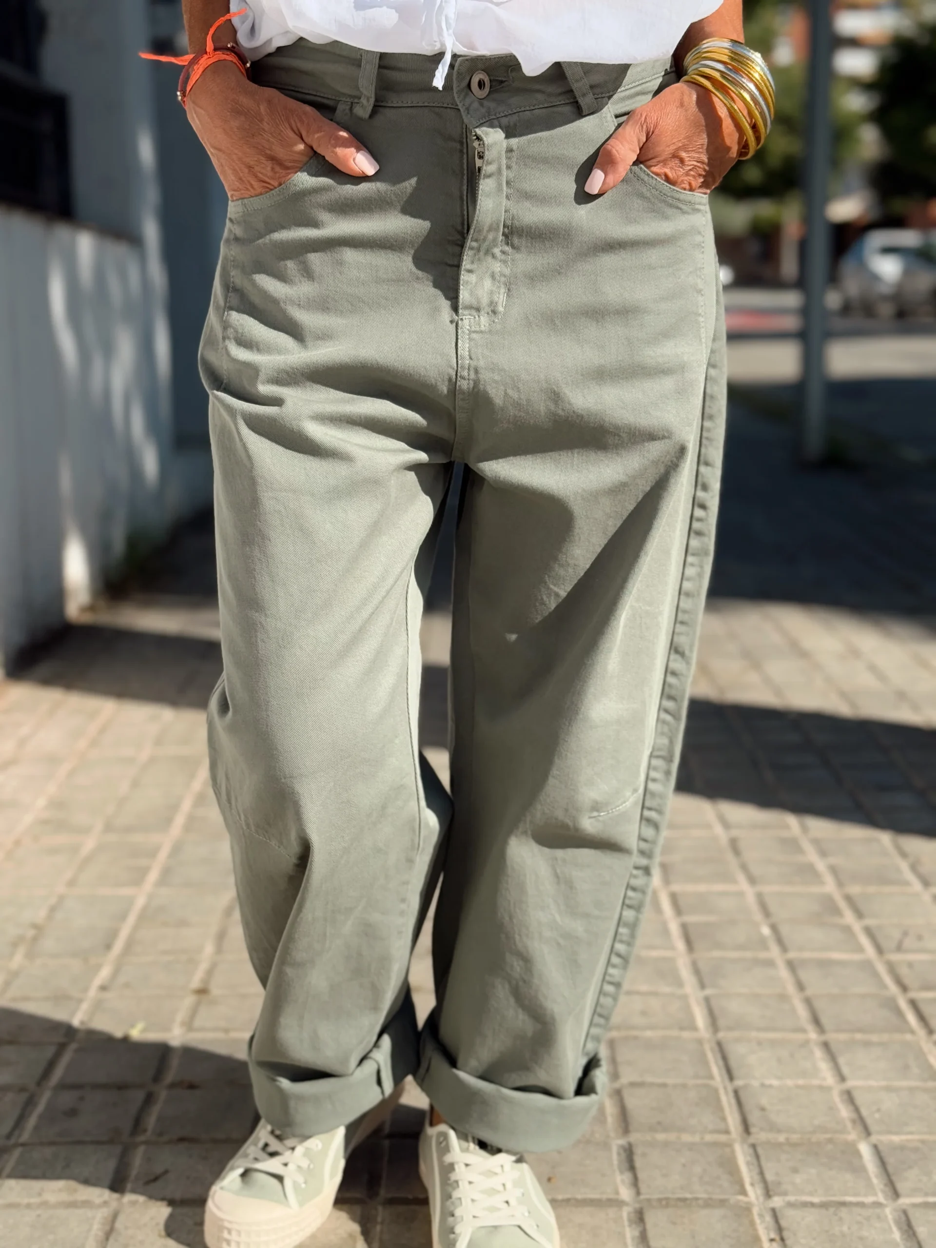 PANTALON TERESA KAKI - Imagen 3
