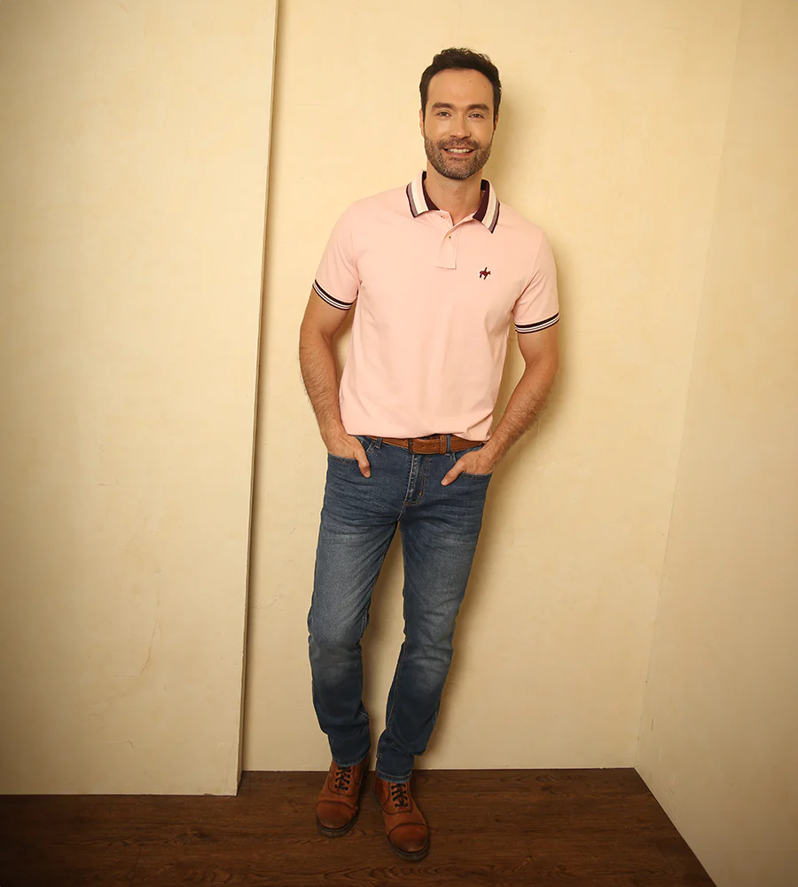 Polo Contraste Color Rosado Claro Ref. 130090425 - Imagen 5