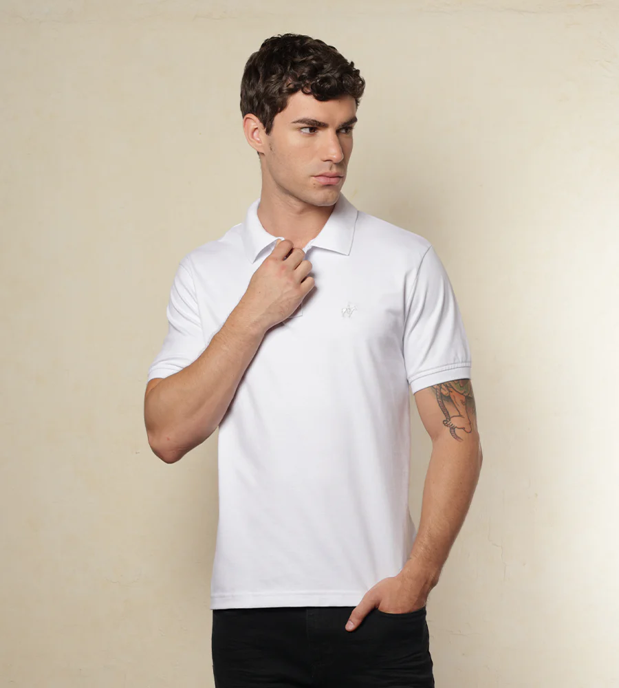 Polo Fondo Entero Color Blanco Ref. 101010825