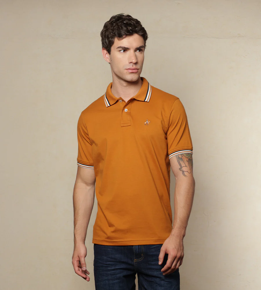 Polo Contraste Color Calabaza Ref. 130041125