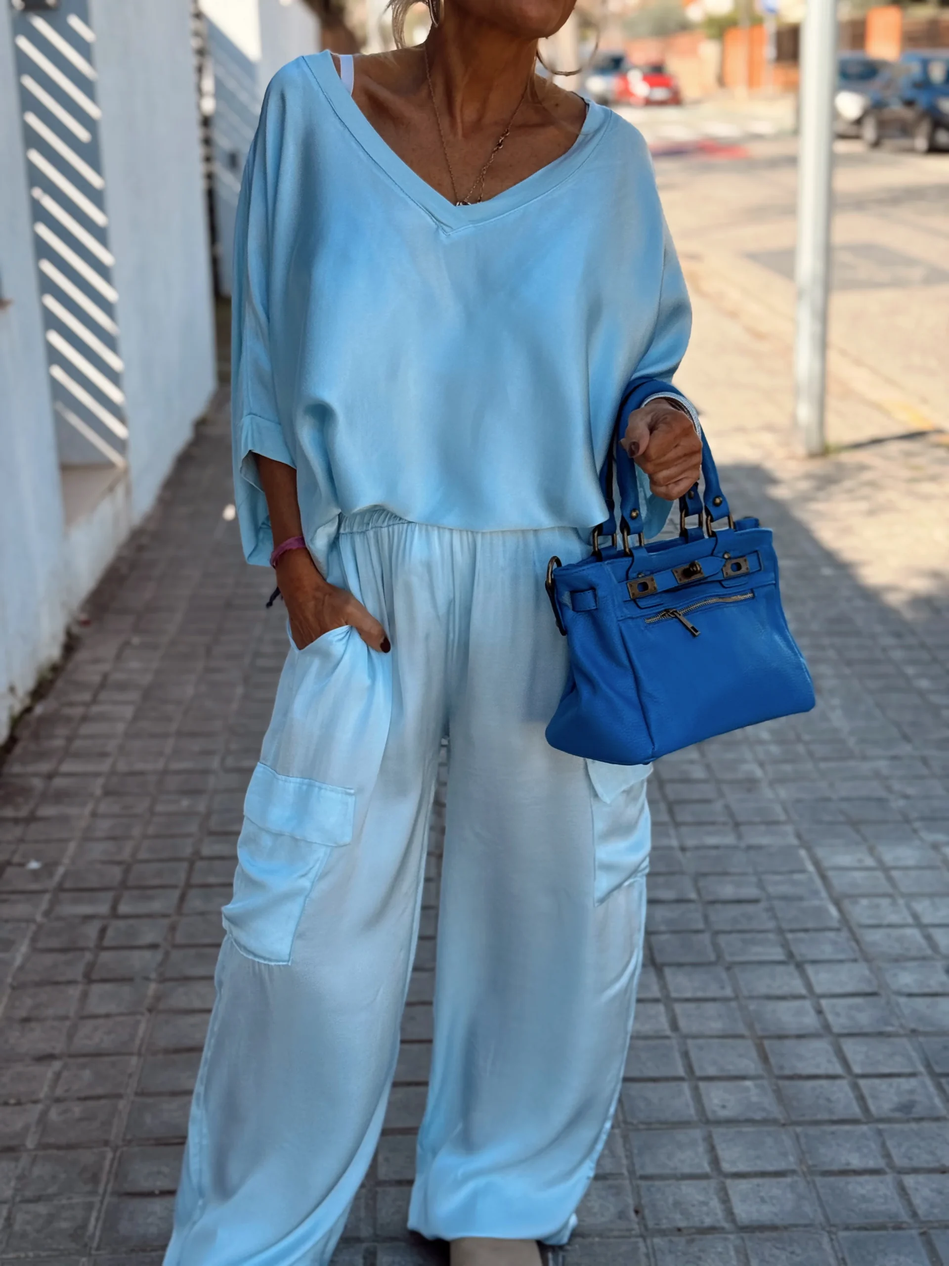 BOLSO TANGER AZUL - Imagen 4