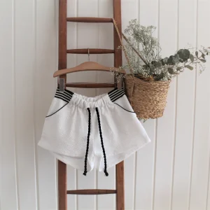 Short en punto rombo crudo