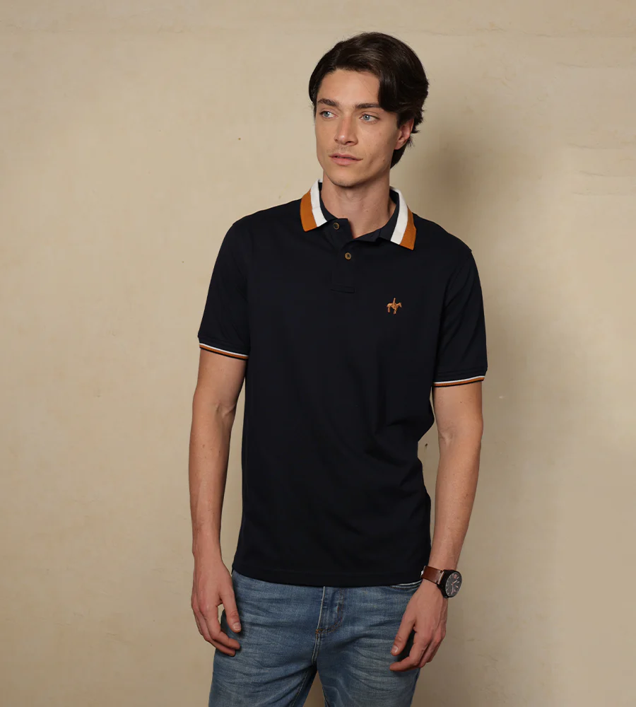 Polo Contraste Color Azul Navy Ref. 130110925