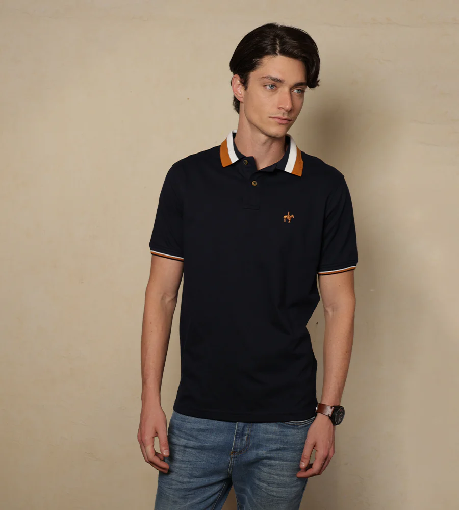 Polo Contraste Color Azul Navy Ref. 130110925 - Imagen 3