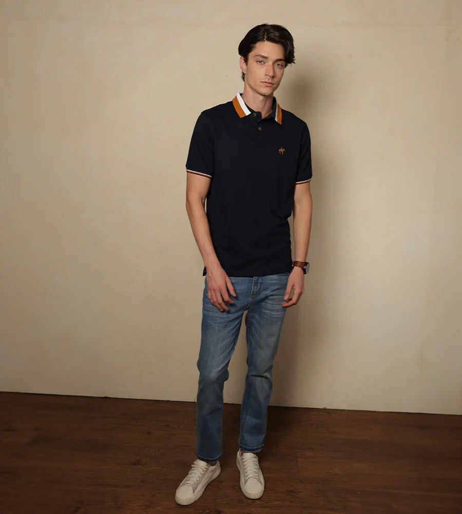 Polo Contraste Color Azul Navy Ref. 130110925 - Imagen 5