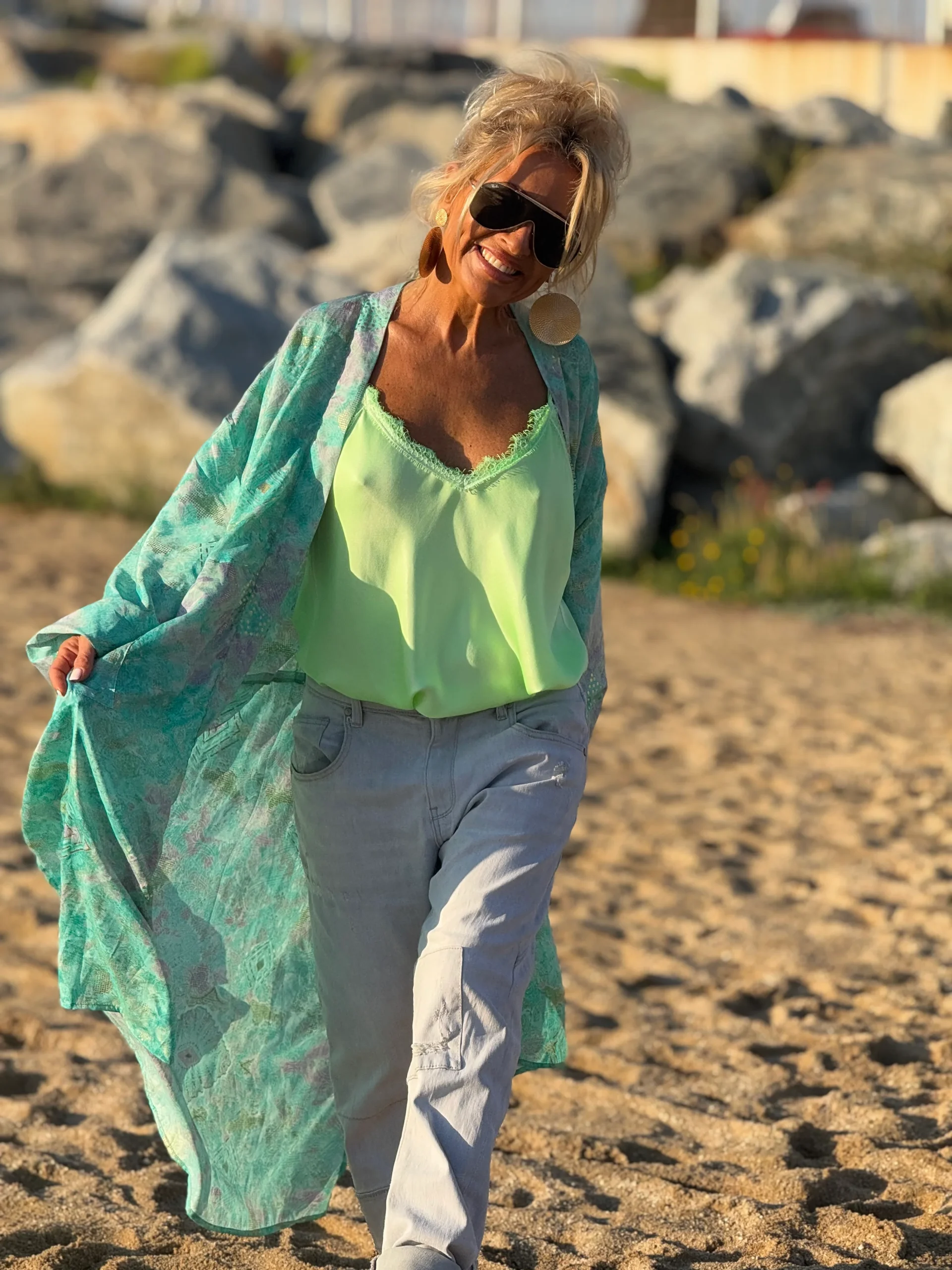 KIMONO ESTAMPADO MANGA ELASTICA MULTICOLOR - Imagen 7