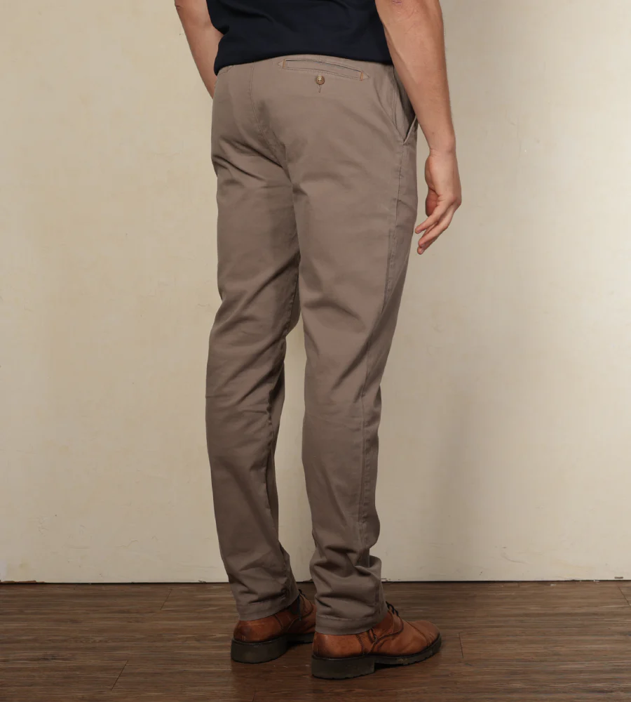 Pantalón Clásico Color Taupe Ref. 111031025 - Imagen 3