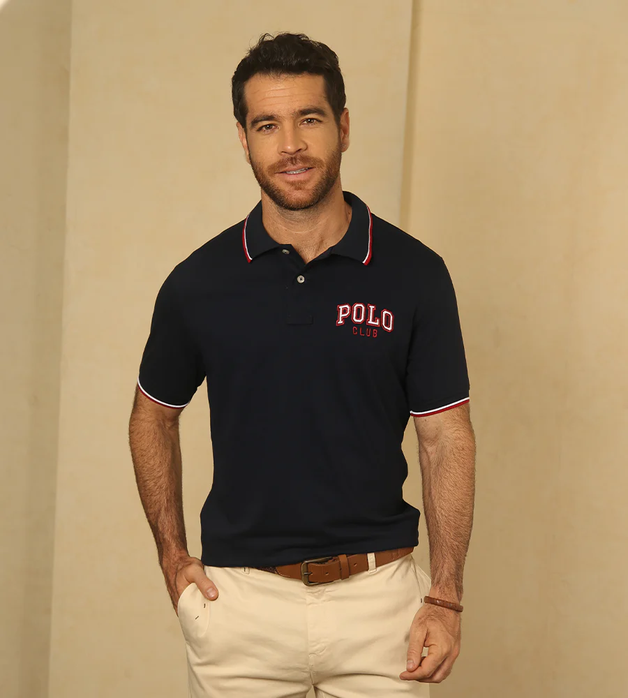 Polo Contraste Color Azul Navy Ref. 130170325