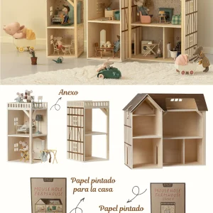 GRAN CONJUNTO FARMHOUSE - casa de los ratones Maileg