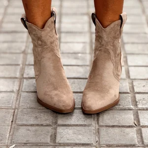 BOTAS CORTA COWBOW BEIGE