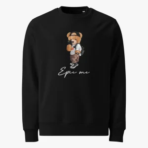 Sudadera Sin Capucha Negra Epic Me Bear