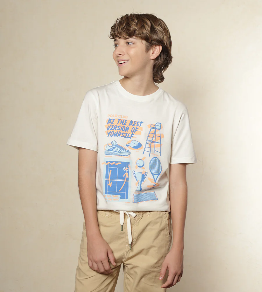 | Kids | Camiseta Estampada Color Perla Ref. 250011125
