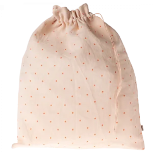 Bolsa de tela rosa - puntos rojos