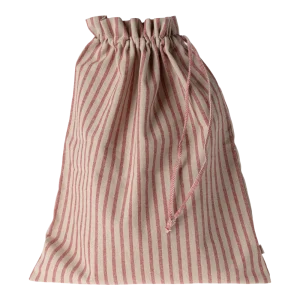 Bolsa de tela Maileg - rayas rojo/arena