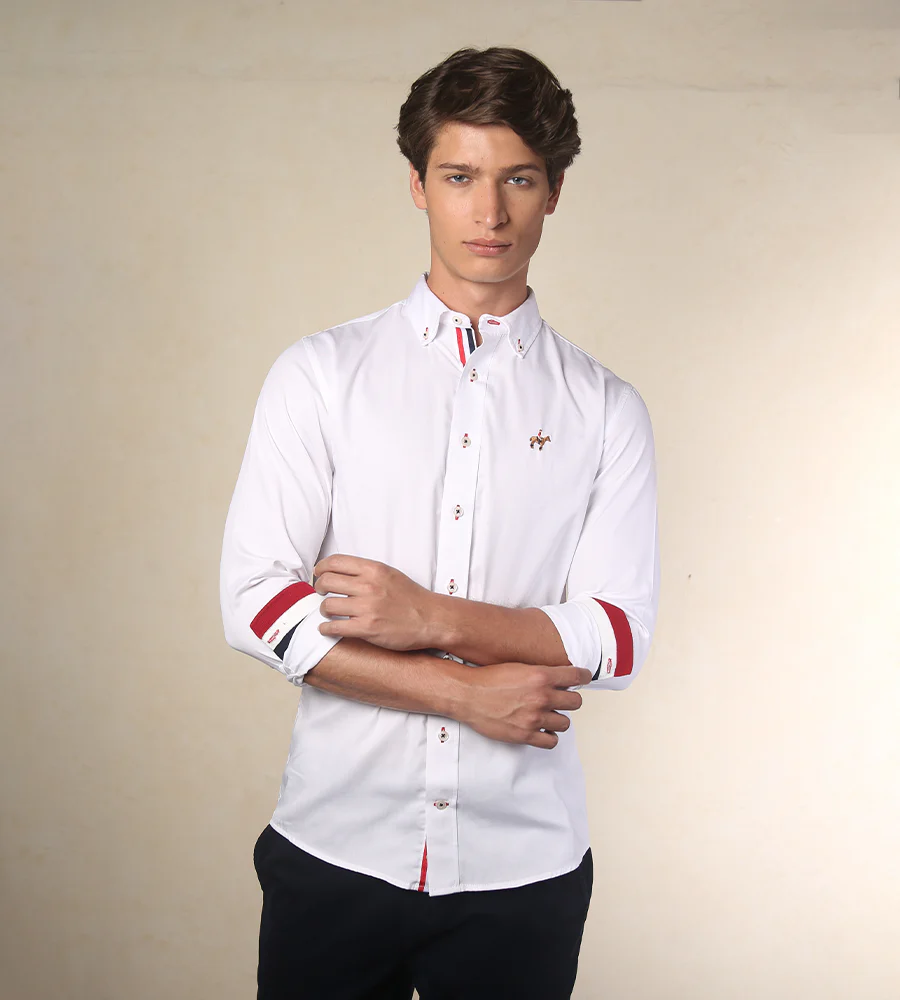 Camisa Fondo Entero M/L Color Blanco Ref. 115040725