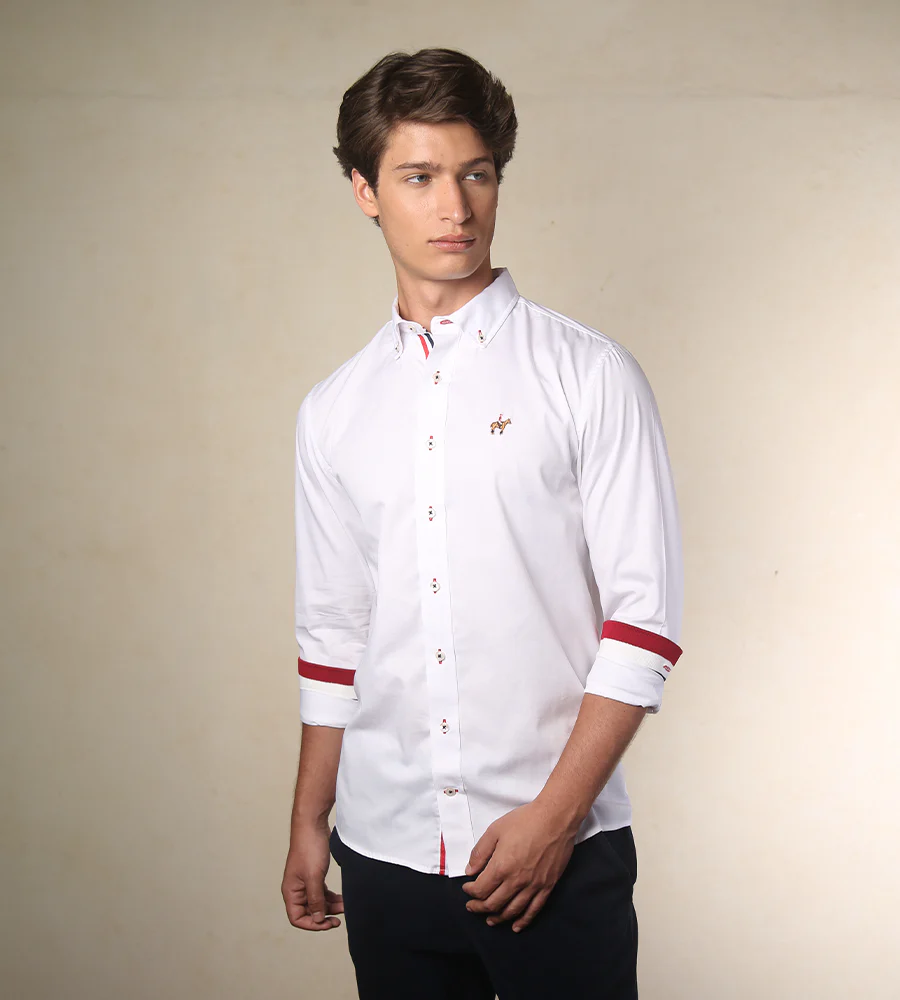 Camisa Fondo Entero M/L Color Blanco Ref. 115040725 - Imagen 3