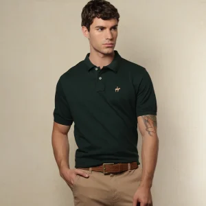 Polo Fondo Entero Color Verde Petróleo Ref. 101070925