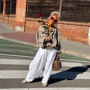 PANTALON OVERSIZE MILLA BLANCO