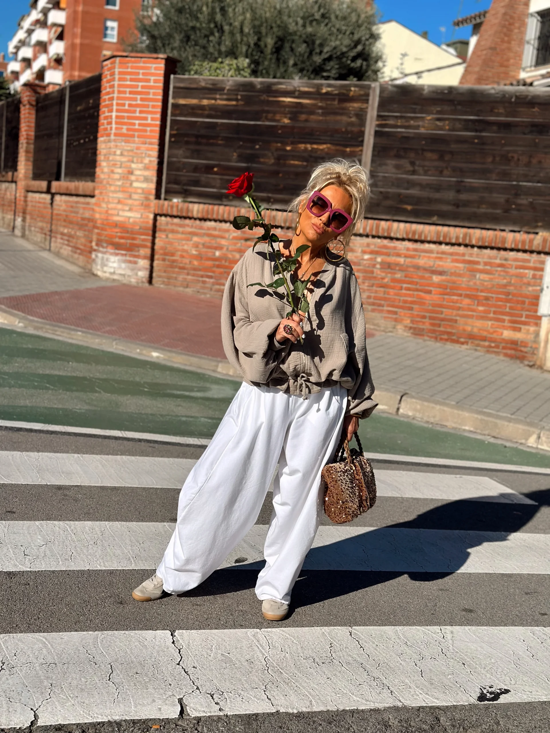 PANTALON OVERSIZE MILLA BLANCO