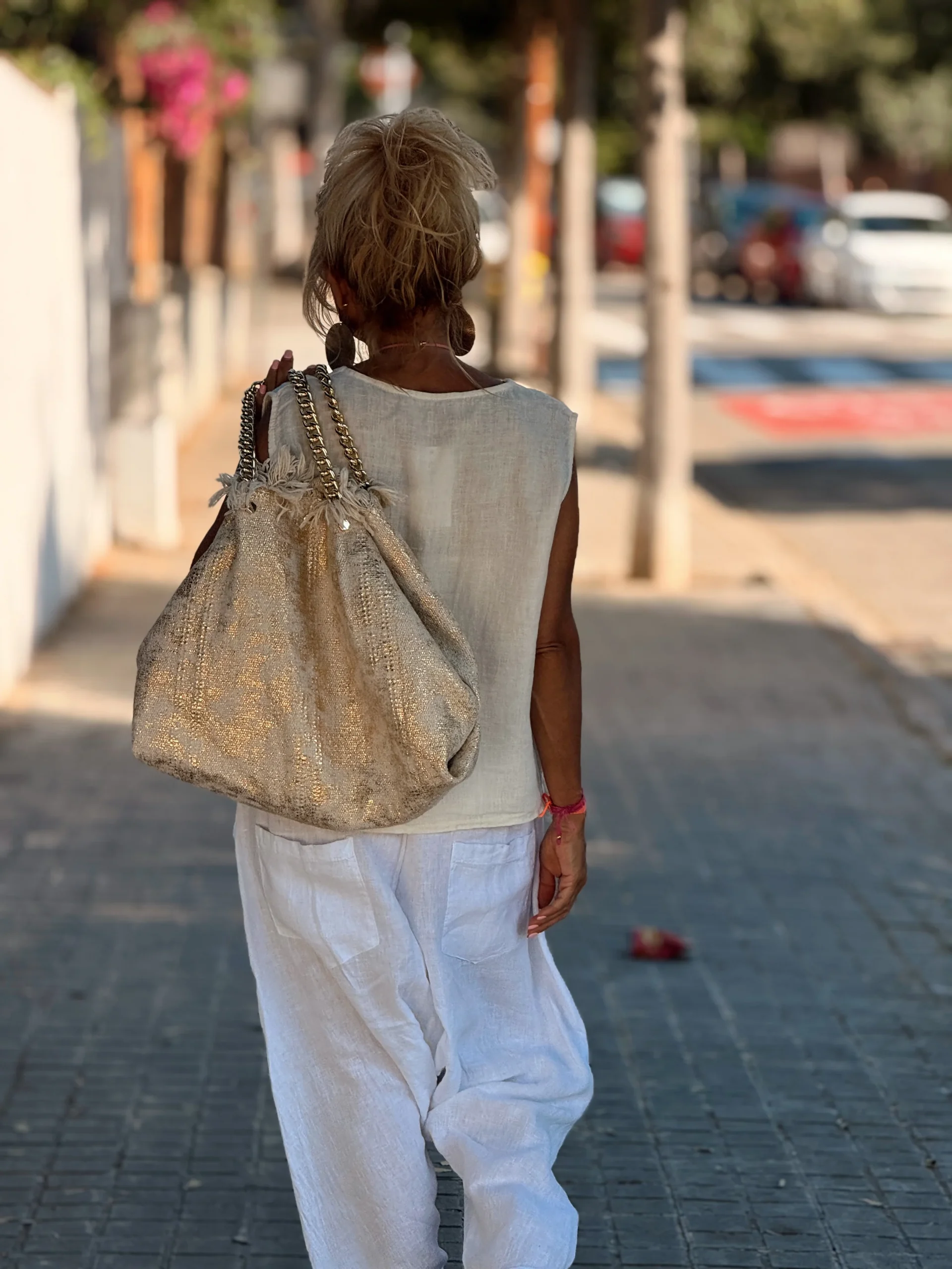 CHALECO CON LAZO JOYCE VAINILLA - Imagen 6