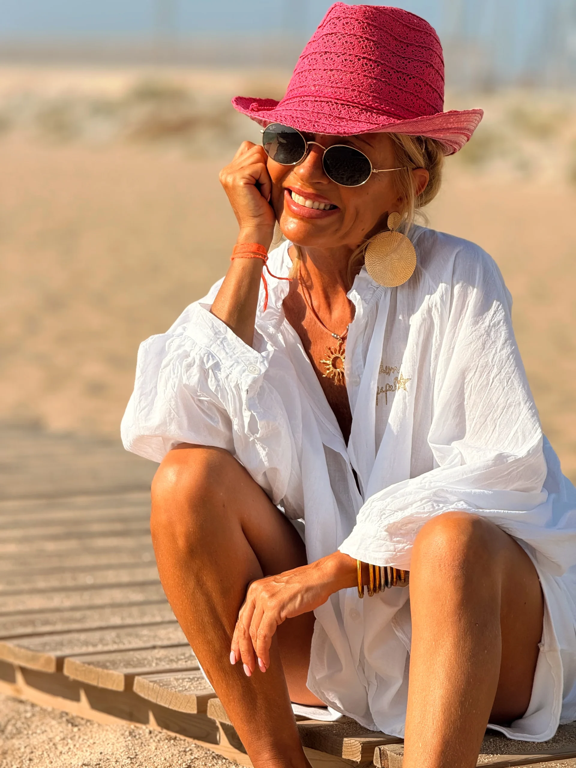 SOMBRERO DE PLAYA MULTICOLOR - Imagen 5