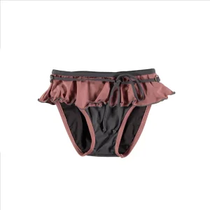 Culetín lycra y tul - rosa viejo y gris