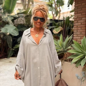 CAMISA OVERSIZE C’EST LA VIE TOPO