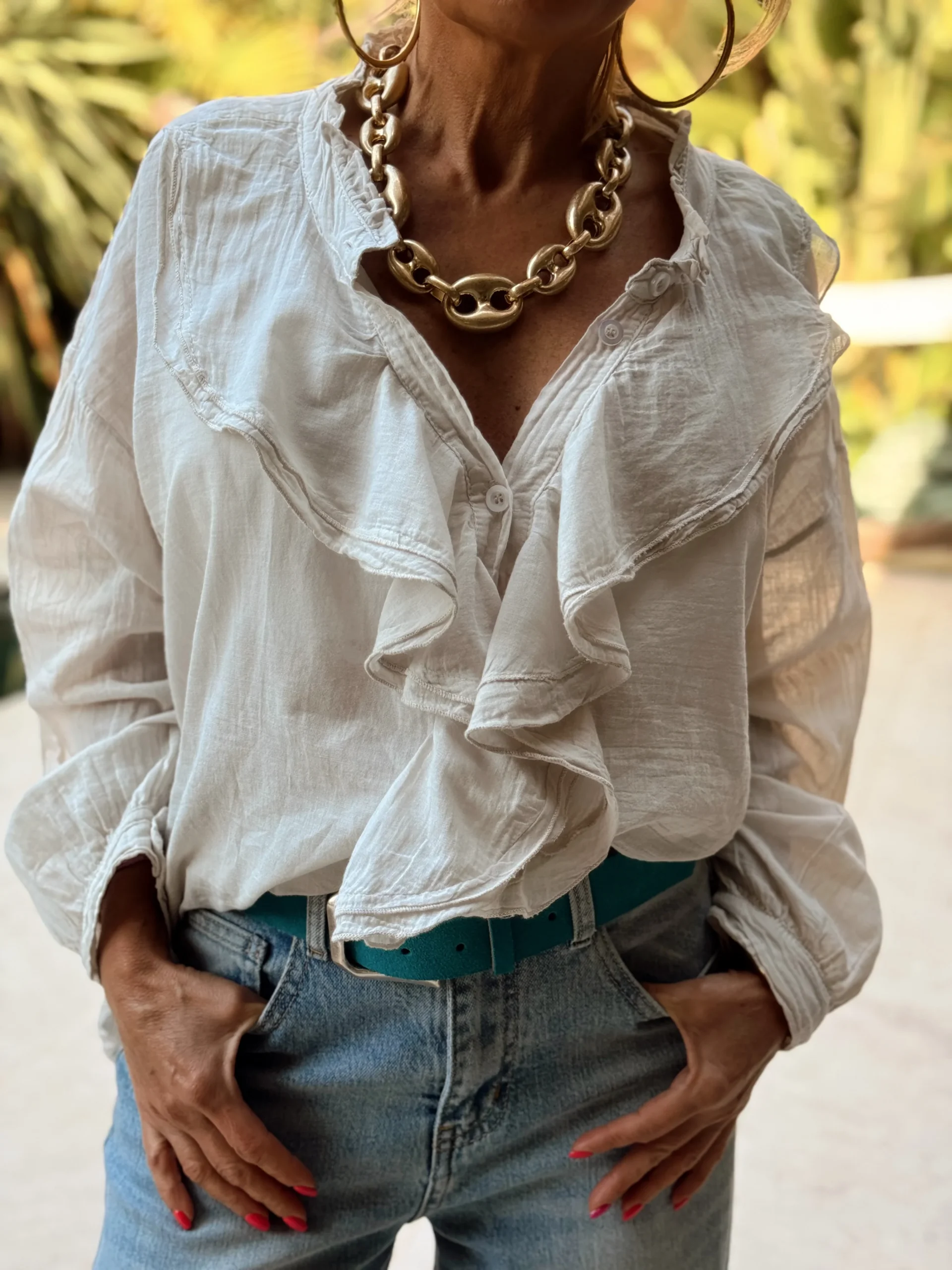 CINTURÓN ANTE CALIFORNIA AZUL