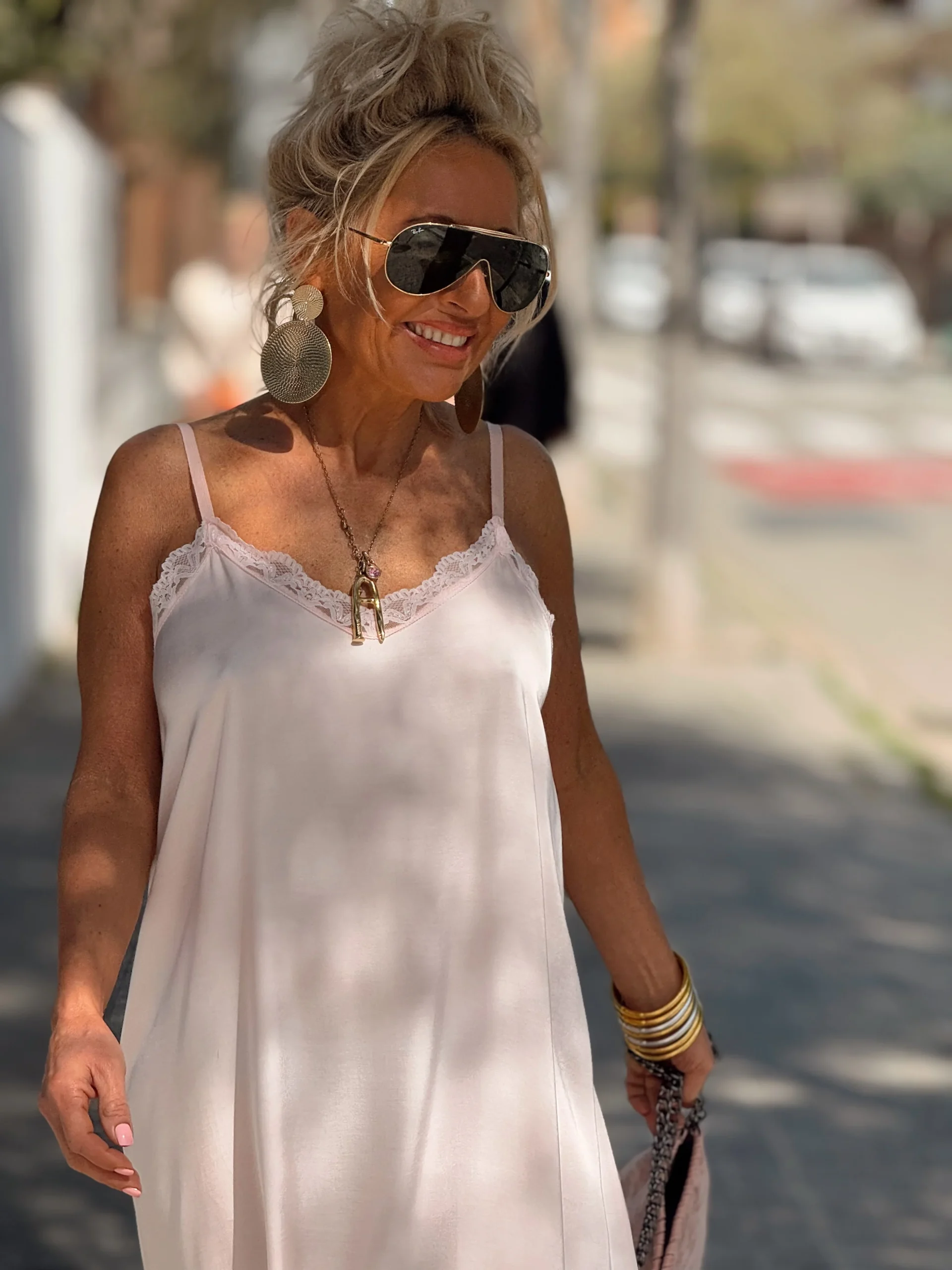 VESTIDO LENCERO FATY ROSA - Imagen 6