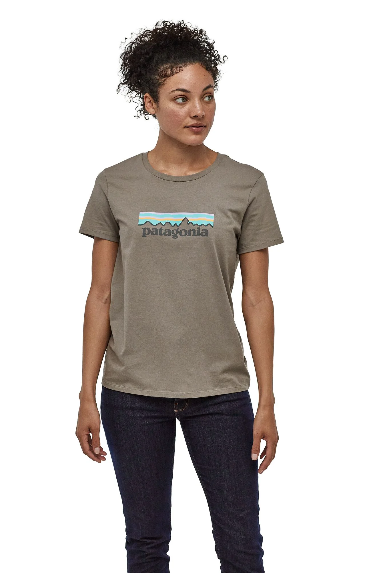 Camiseta Mujer Pastel P-6 Logo Organic Crew T-Shirt - Imagen 6