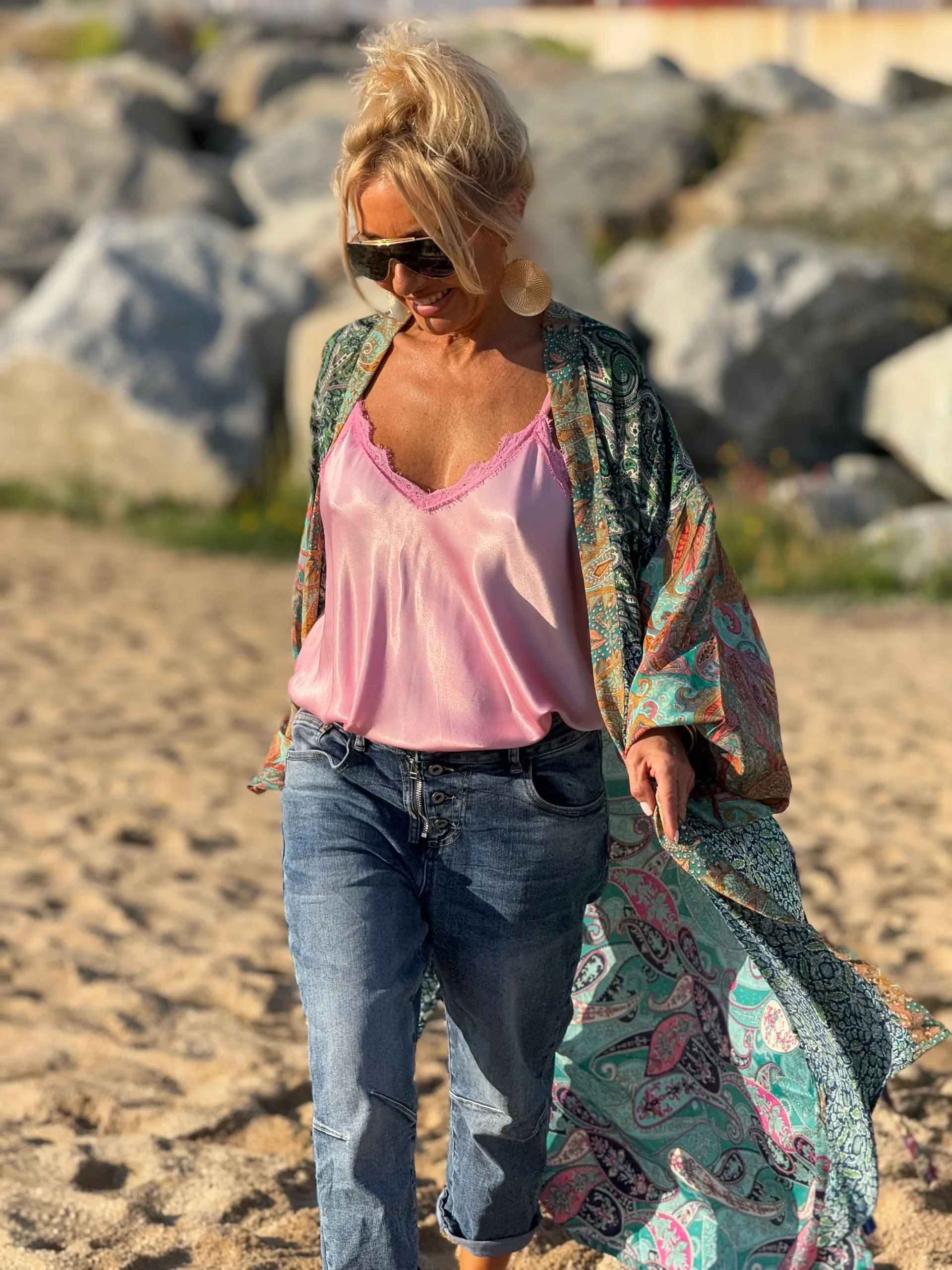 KIMONO ESTAMPADO MANGA ELASTICA MULTICOLOR - Imagen 8