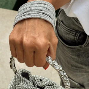 PULSERA AGATHA PLATEADA