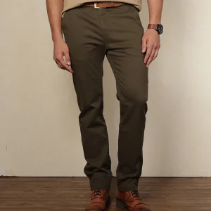 Pantalón Clásico Color Verde Militar Ref. 111041025