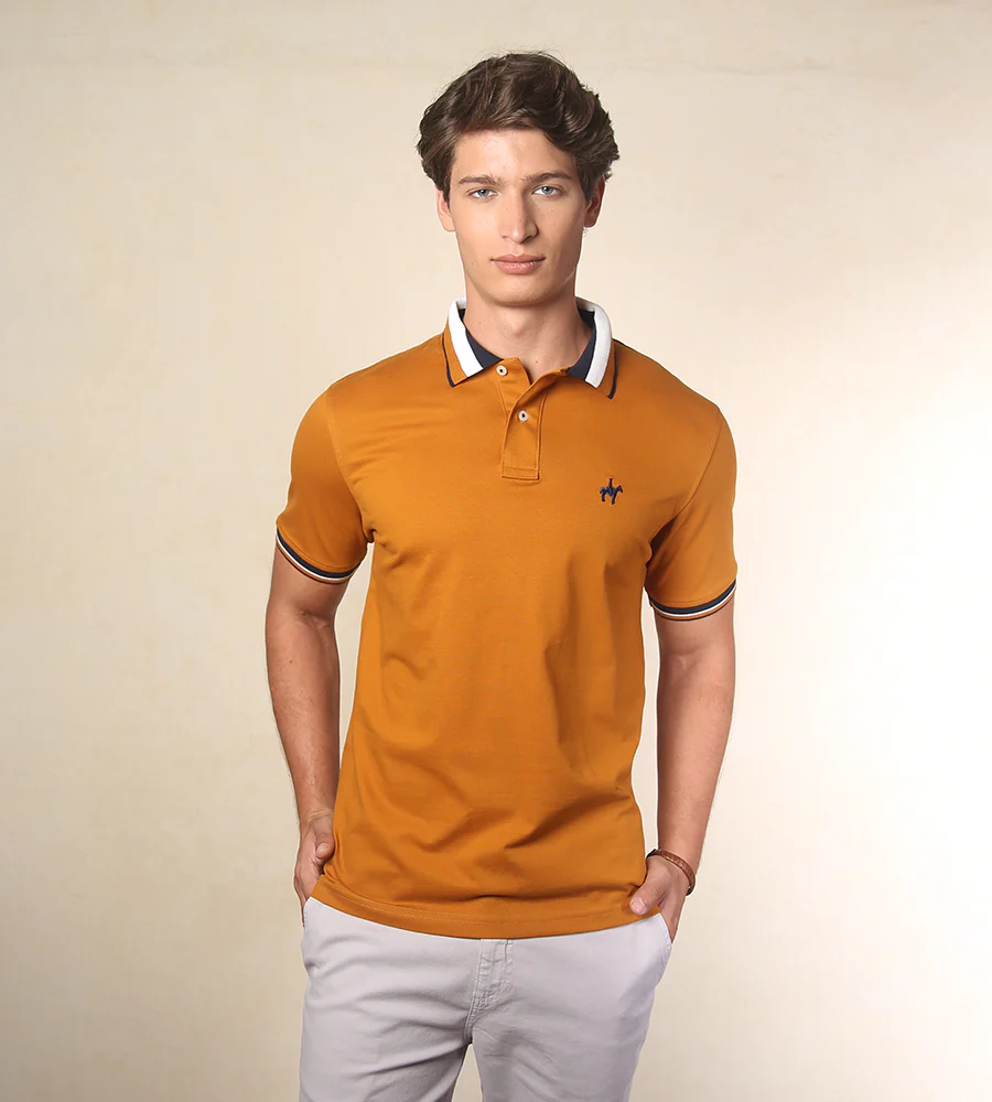 Polo Contraste Color Calabaza Ref. 130120925 - Imagen 3