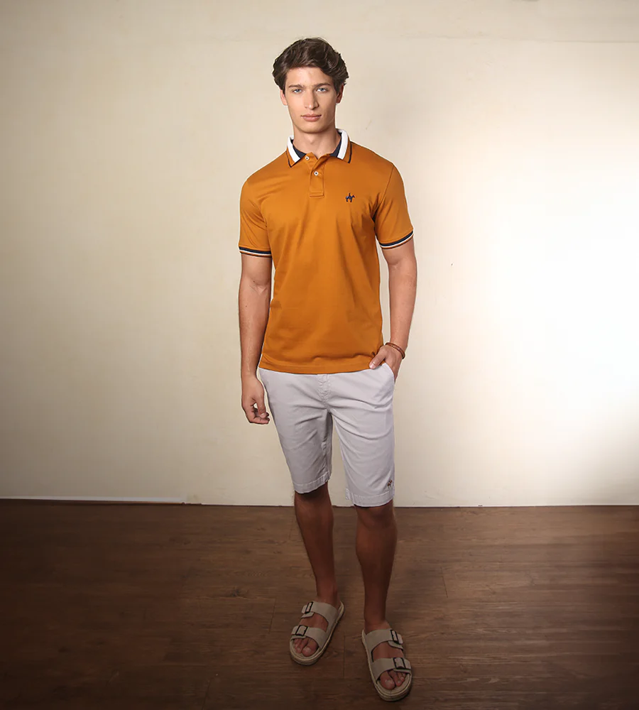 Polo Contraste Color Calabaza Ref. 130120925 - Imagen 5