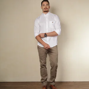 Camisa Fondo Entero M/L Color Blanco Ref. 115111125