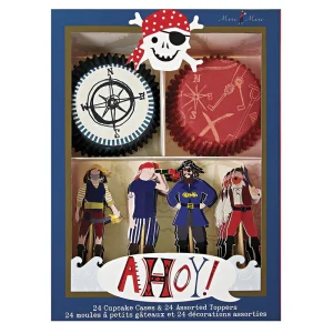 Ahoy there pirate cupcake kit