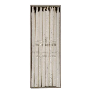 Velas silver glitter