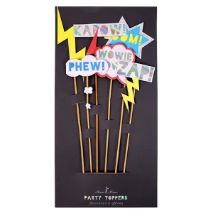 Super Hero Zap! 6 Party Toppers