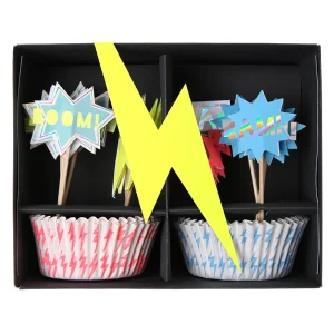 Super Hero cupcake kit