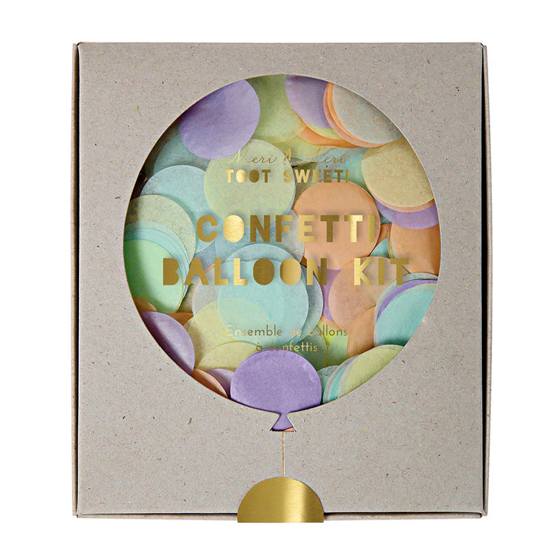 Kit para globos con confetti pastel - Imagen 3