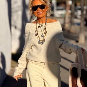 JERSEY DE PUNTO BARDOT MULTICOLOR