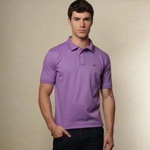Polo Fondo Entero Color Lila Oscuro Ref. 101021025