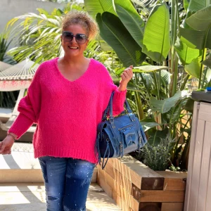 JERSEY DE PUNTO CHARLOTTE FUCSIA