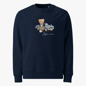 Sudadera Sin Capucha Azul Marino Teddy