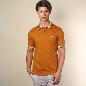 Polo Contraste Color Calabaza Ref. 130040925