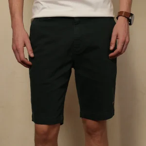 Bermuda Tejido Plano Color Verde Petróleo Ref. 117041125