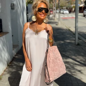 VESTIDO LENCERO FATY ROSA